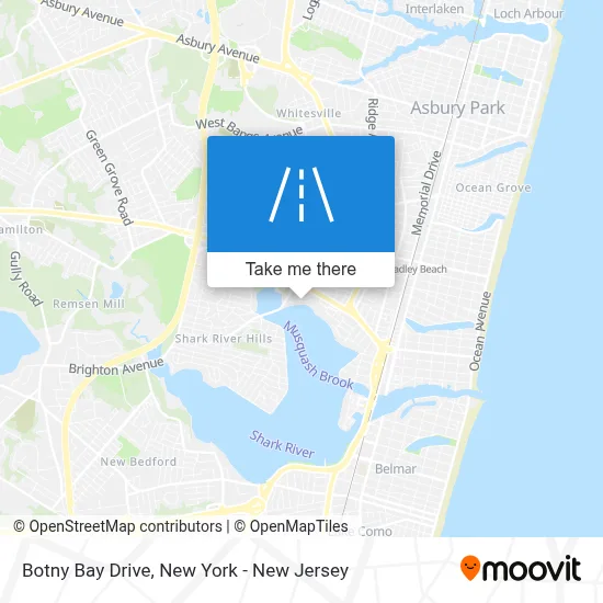 Botny Bay Drive map