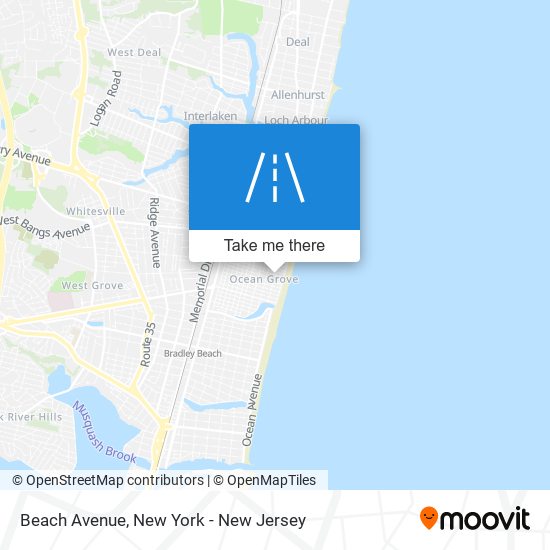 Mapa de Beach Avenue