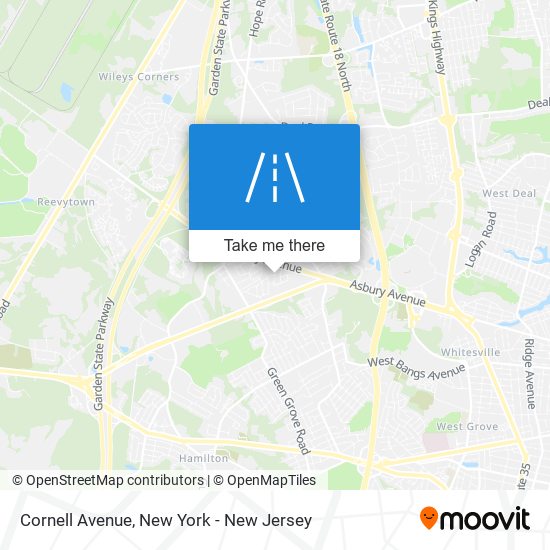 Mapa de Cornell Avenue