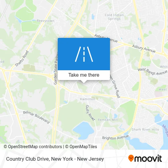 Country Club Drive map