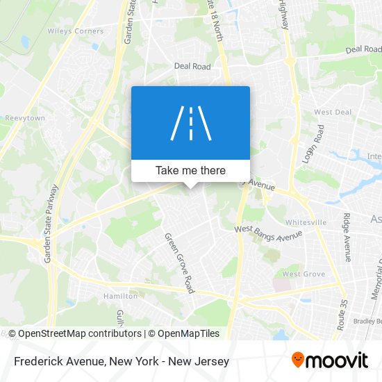 Frederick Avenue map