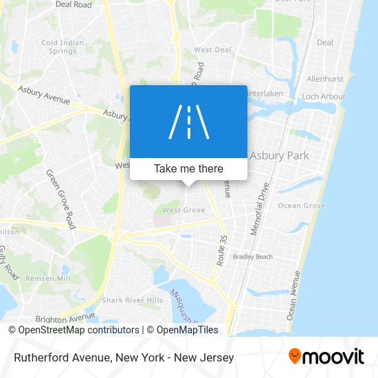 Rutherford Avenue map