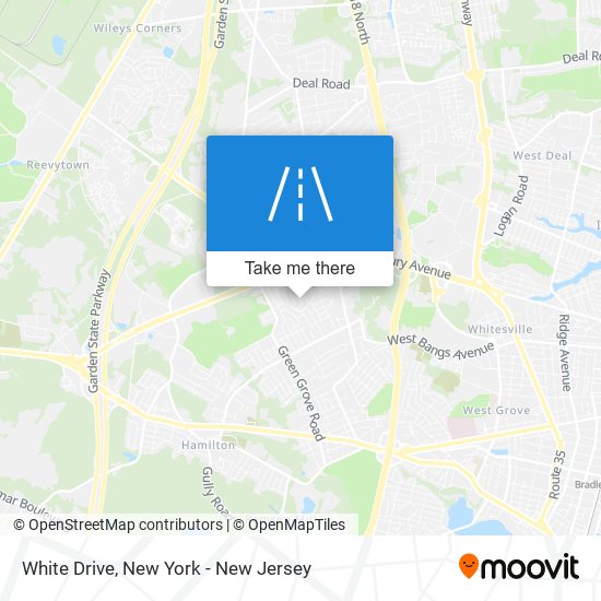 White Drive map