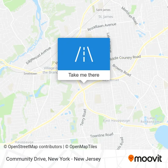 Community Drive map