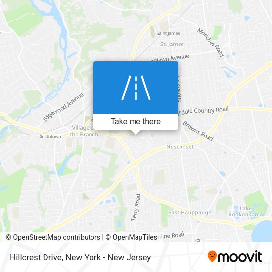 Mapa de Hillcrest Drive