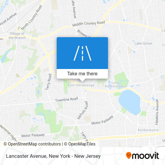 Mapa de Lancaster Avenue