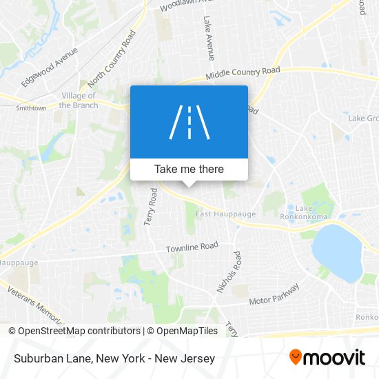 Suburban Lane map