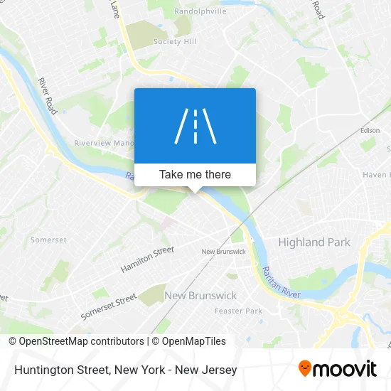 Huntington Street map