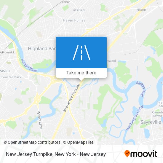 Mapa de New Jersey Turnpike