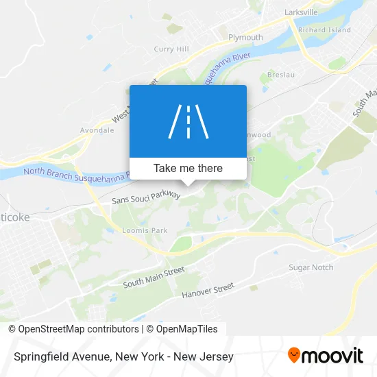 Springfield Avenue map