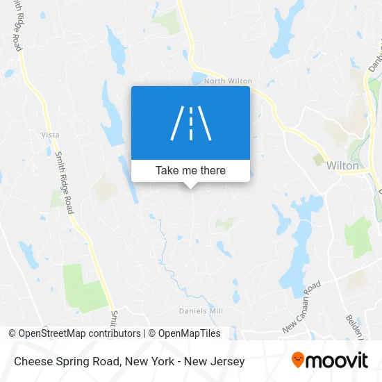 Cheese Spring Road map