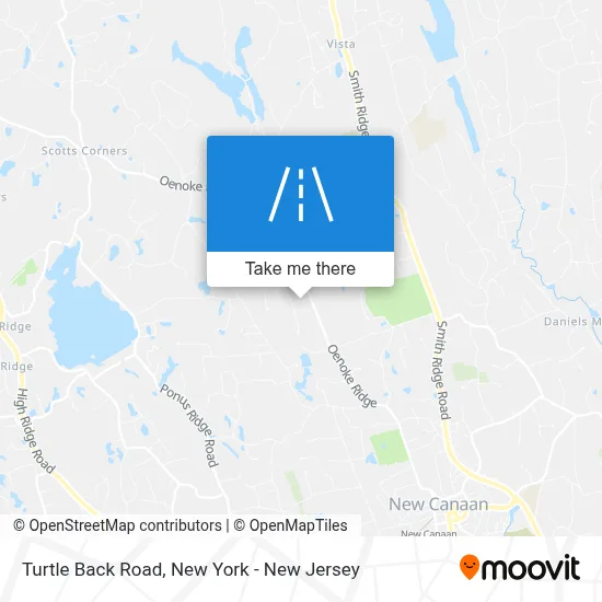 Turtle Back Road map