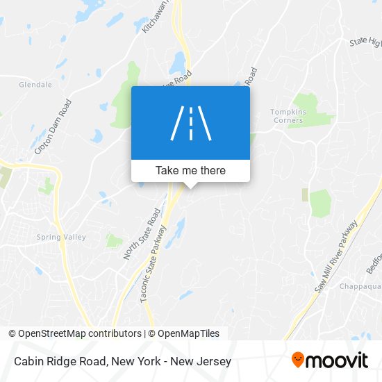 Cabin Ridge Road map