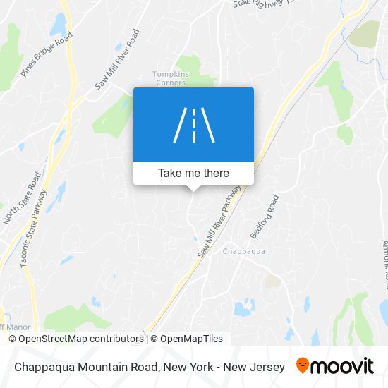 Chappaqua Mountain Road map
