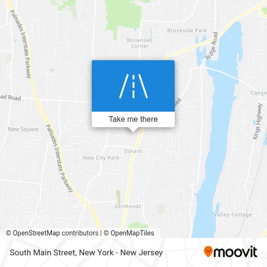 South Main Street map