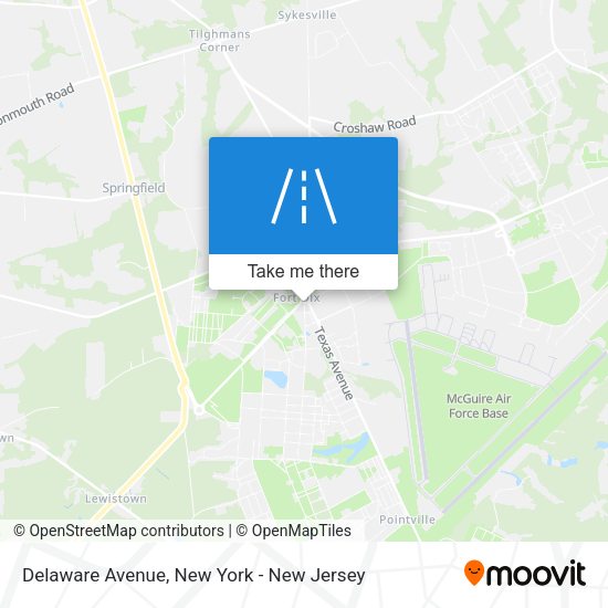 Mapa de Delaware Avenue
