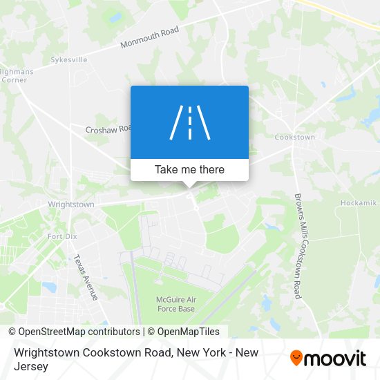 Mapa de Wrightstown Cookstown Road