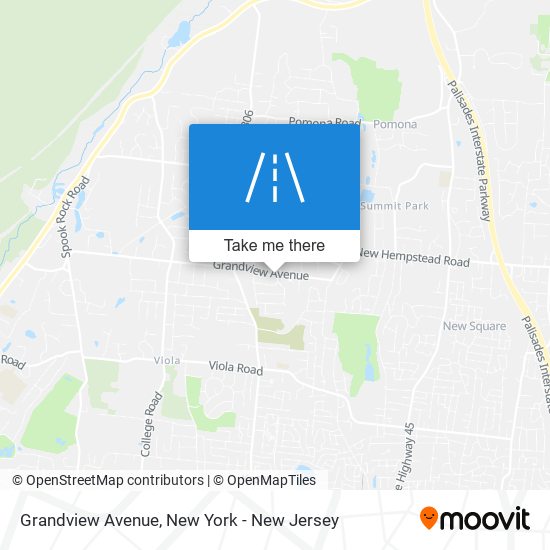 Mapa de Grandview Avenue