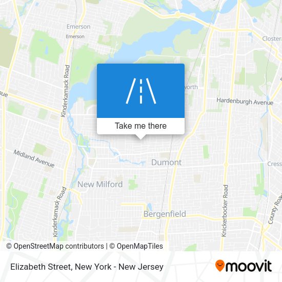 Elizabeth Street map