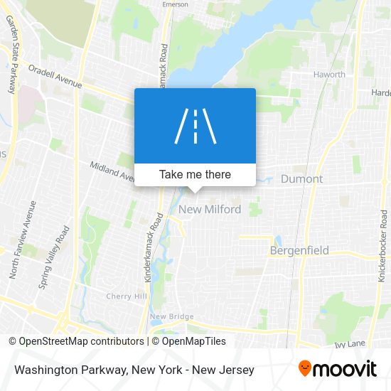 Washington Parkway map