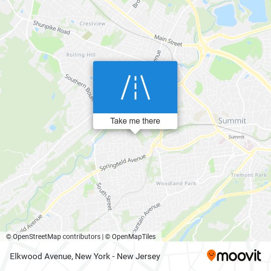 Mapa de Elkwood Avenue