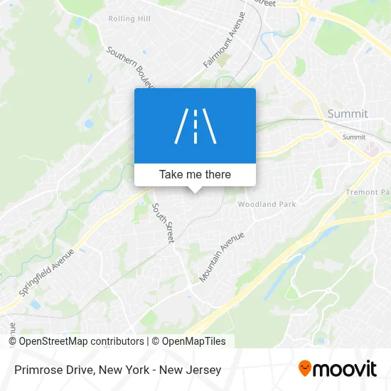 Primrose Drive map