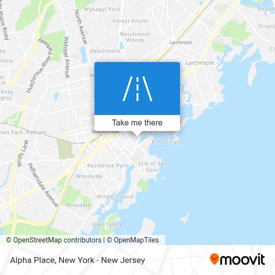 Alpha Place map