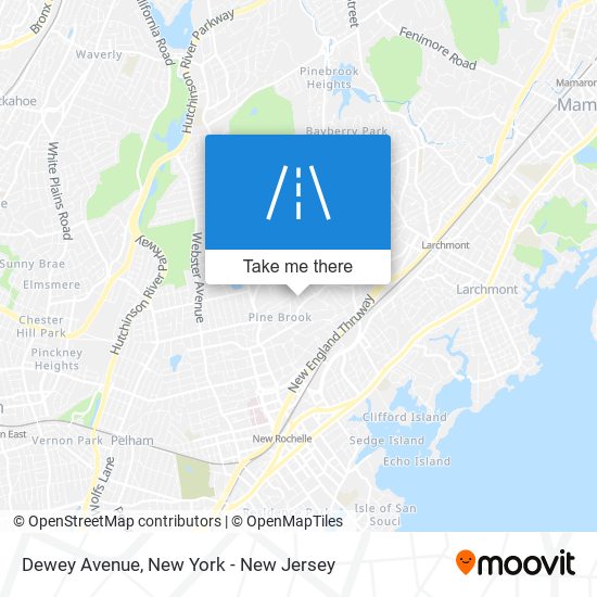 Mapa de Dewey Avenue