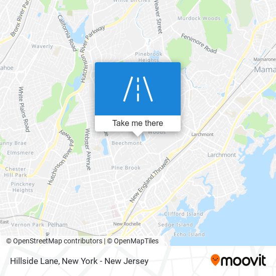 Hillside Lane map