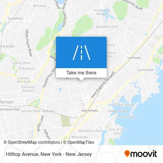Mapa de Hilltop Avenue