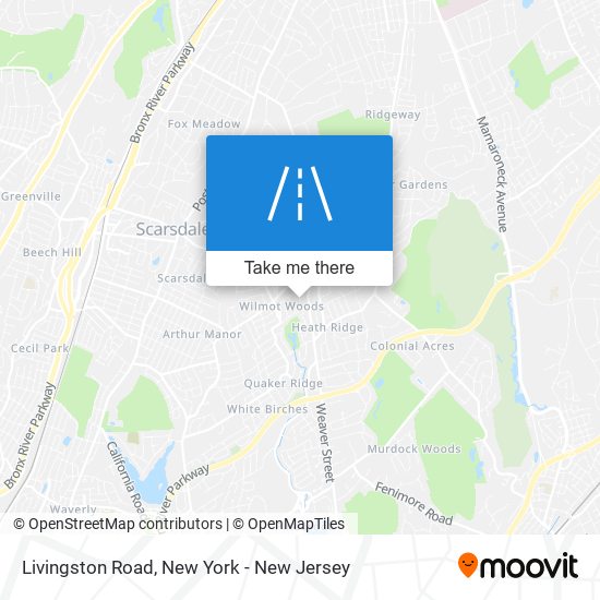 Livingston Road map