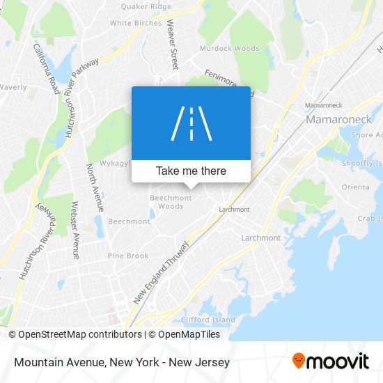 Mountain Avenue map