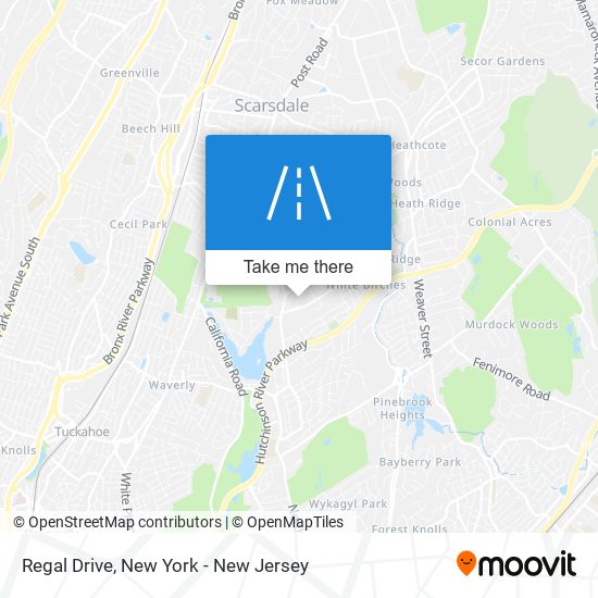 Regal Drive map