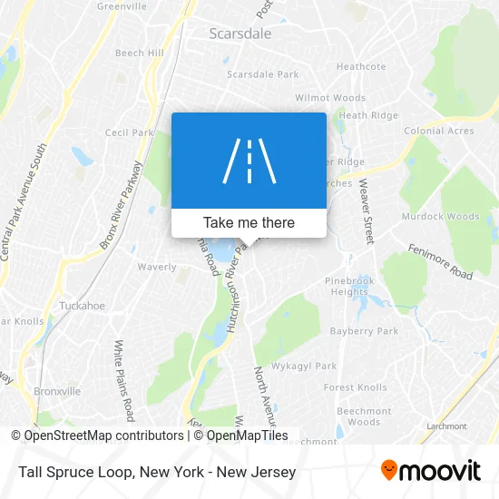 Tall Spruce Loop map