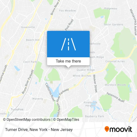 Turner Drive map