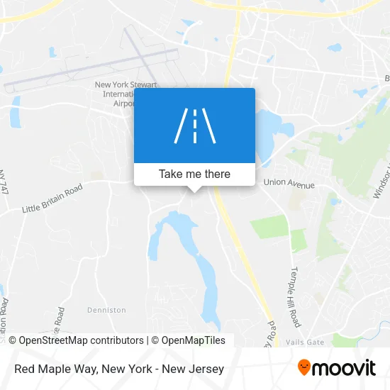 Red Maple Way map