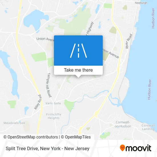 Split Tree Drive map