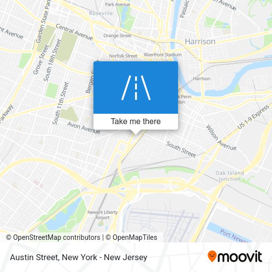 Austin Street map