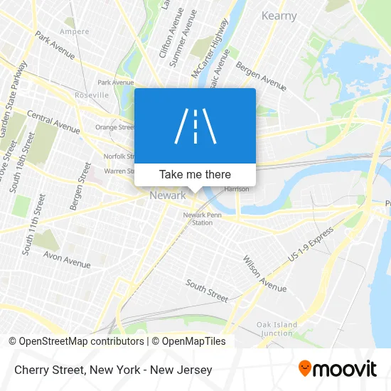 Cherry Street map