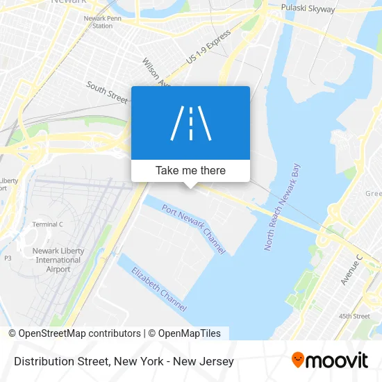 Distribution Street map
