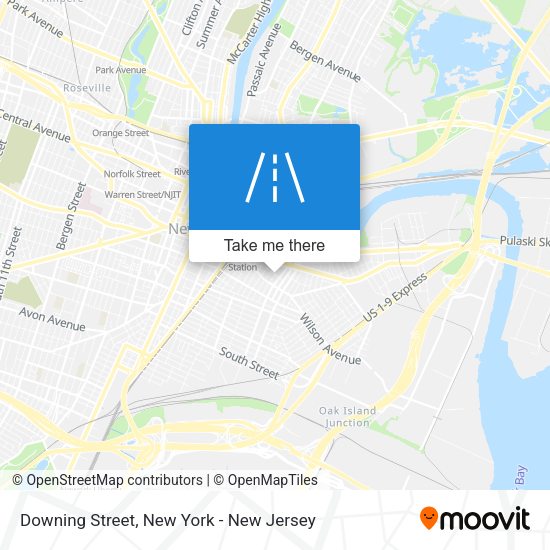 Mapa de Downing Street