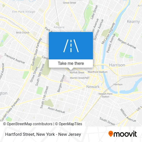 Hartford Street map
