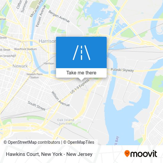 Mapa de Hawkins Court