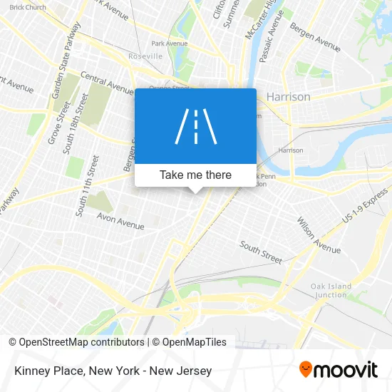 Kinney Place map