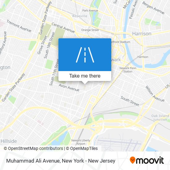 Muhammad Ali Avenue map