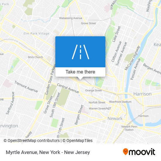 Myrtle Avenue map