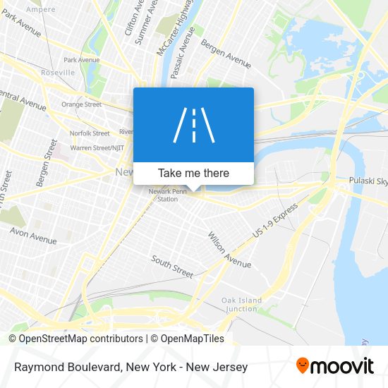 Mapa de Raymond Boulevard