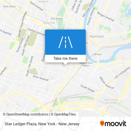 Mapa de Star Ledger Plaza