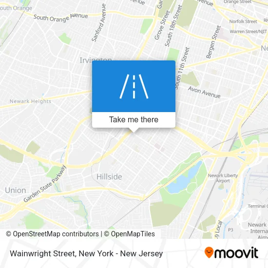 Wainwright Street map