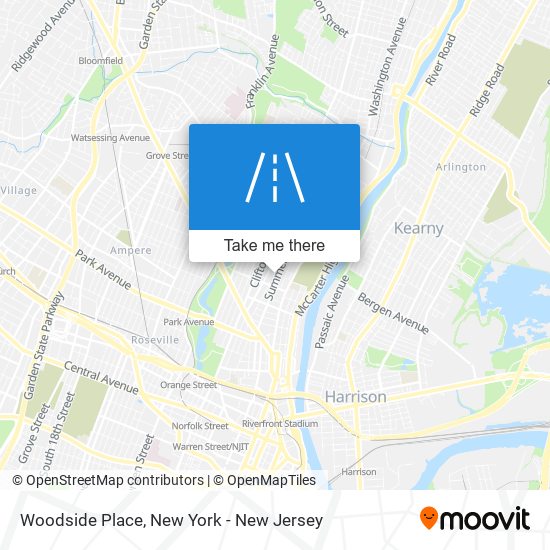 Woodside Place map